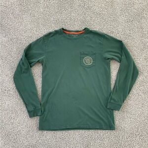 Southern Tide Men's Green Long Sleeve Shirt